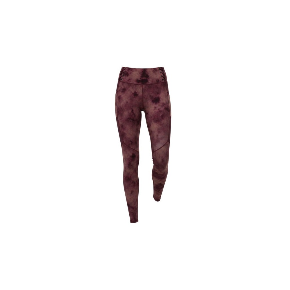 Victoria's Secret Leggings Womens 12 Purple Tie Dye Lace Up Mesh High Rise